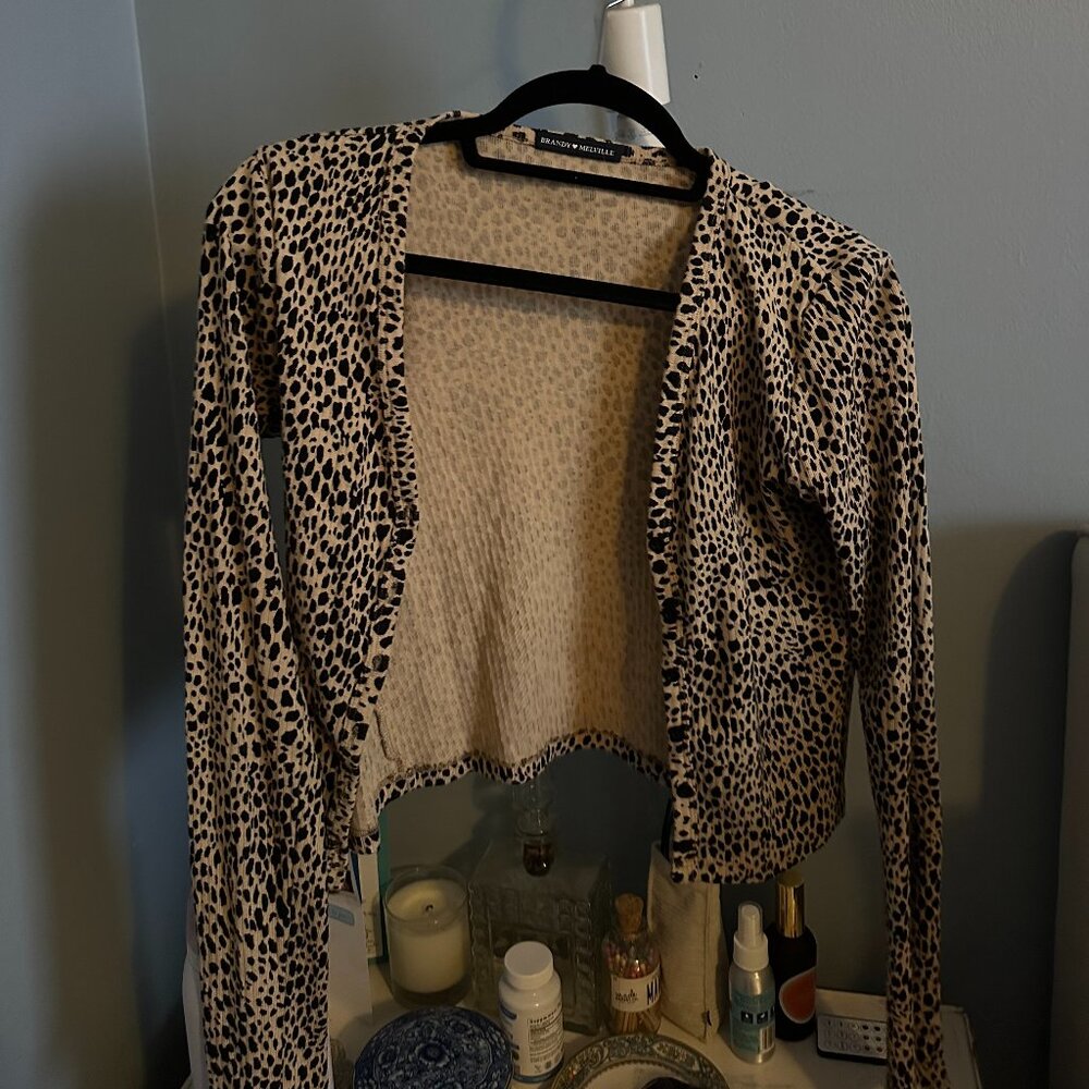 Leopard Brandy Melville Cardigan